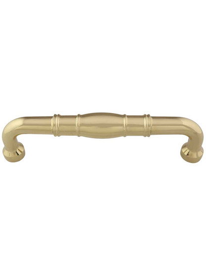 Normandy Cabinet Pull - 7 inch Center-to-Center in Polished Brass.